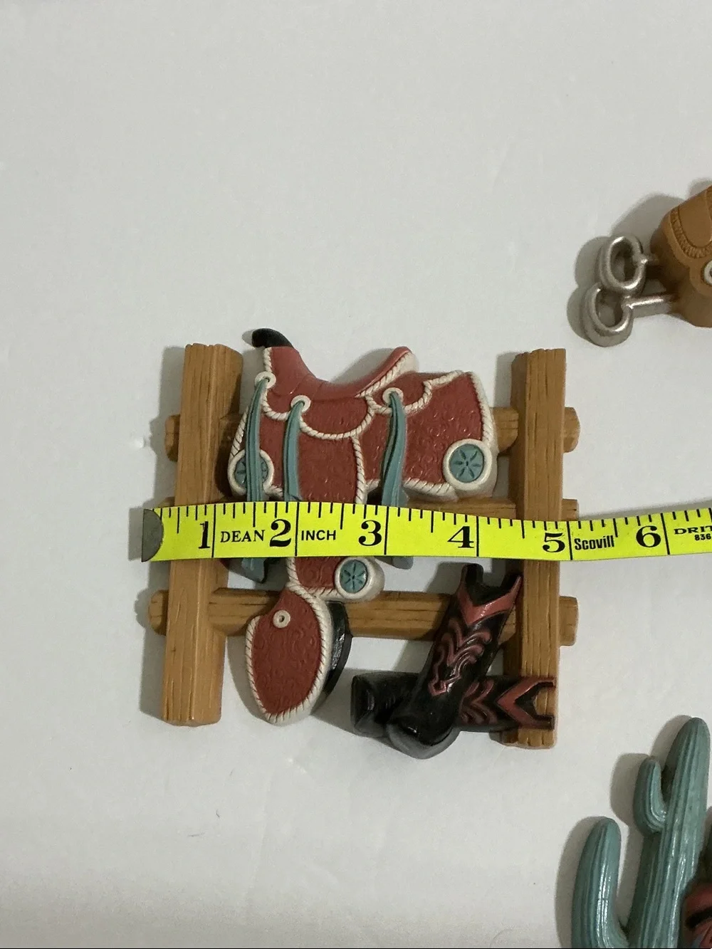 Southwestern Decorative Magnet Set in Teal, Tan, Rust, Cream